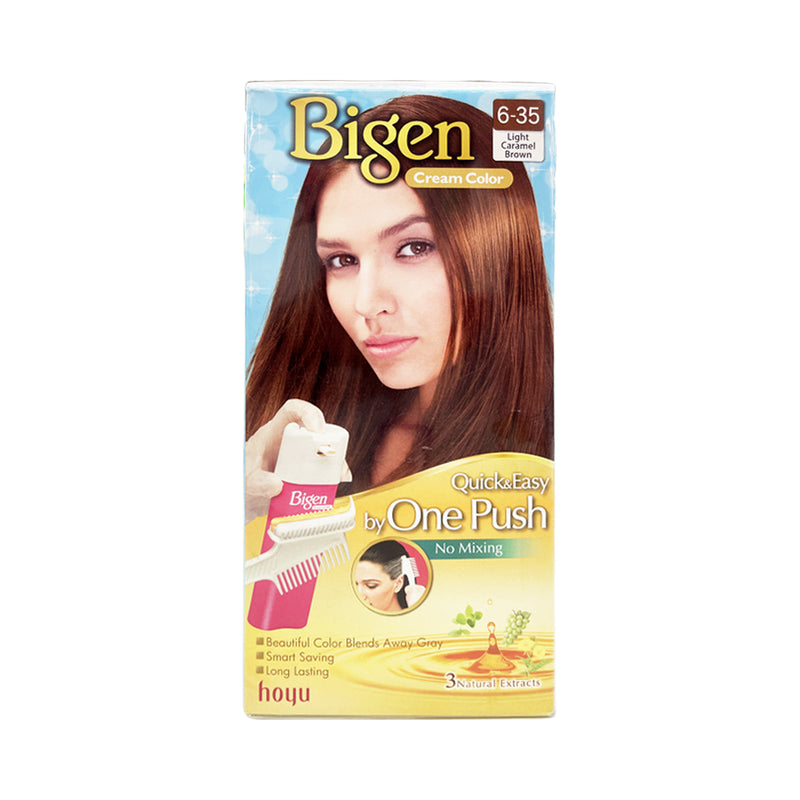 Bigen Hair Color One Push Light Caramel Brown