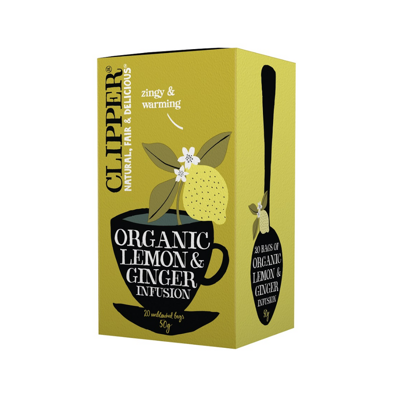 Clipper Organic Lemon And Ginger Infusion 20's (50g)