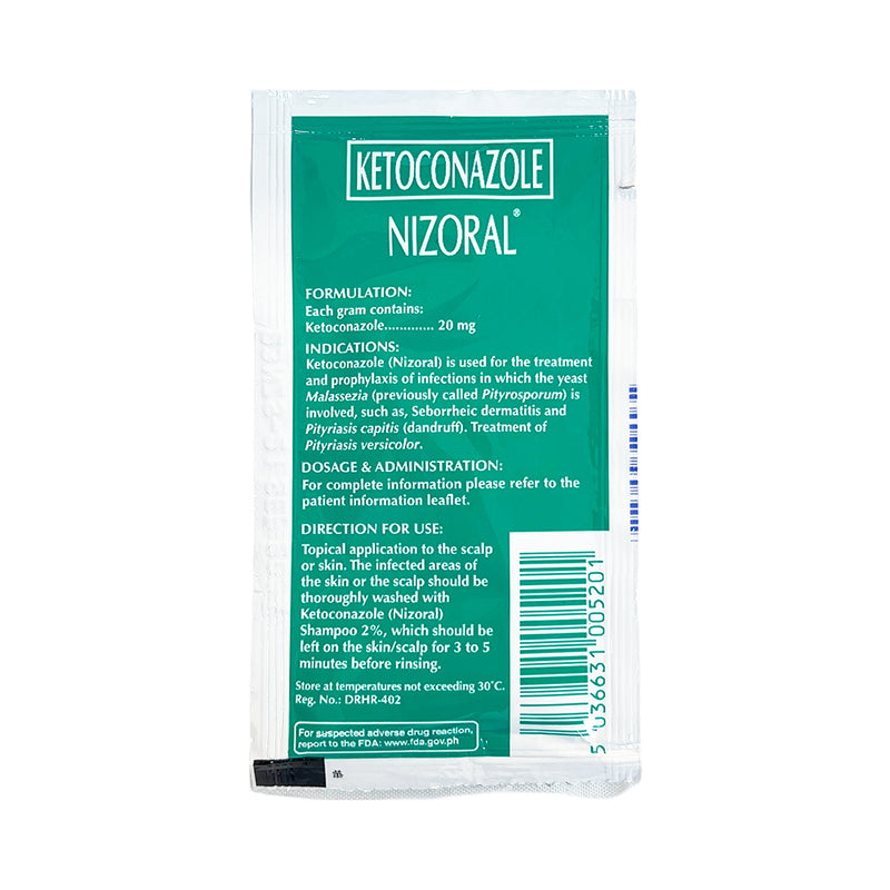 Nizoral Ketoconazole 20mg/g Shampoo 6ml