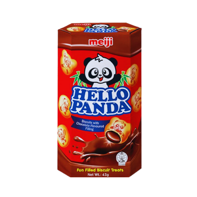 Getgo Hello Panda Meiji Hello Panda Fun Filled Biscuits Chocolate 43g