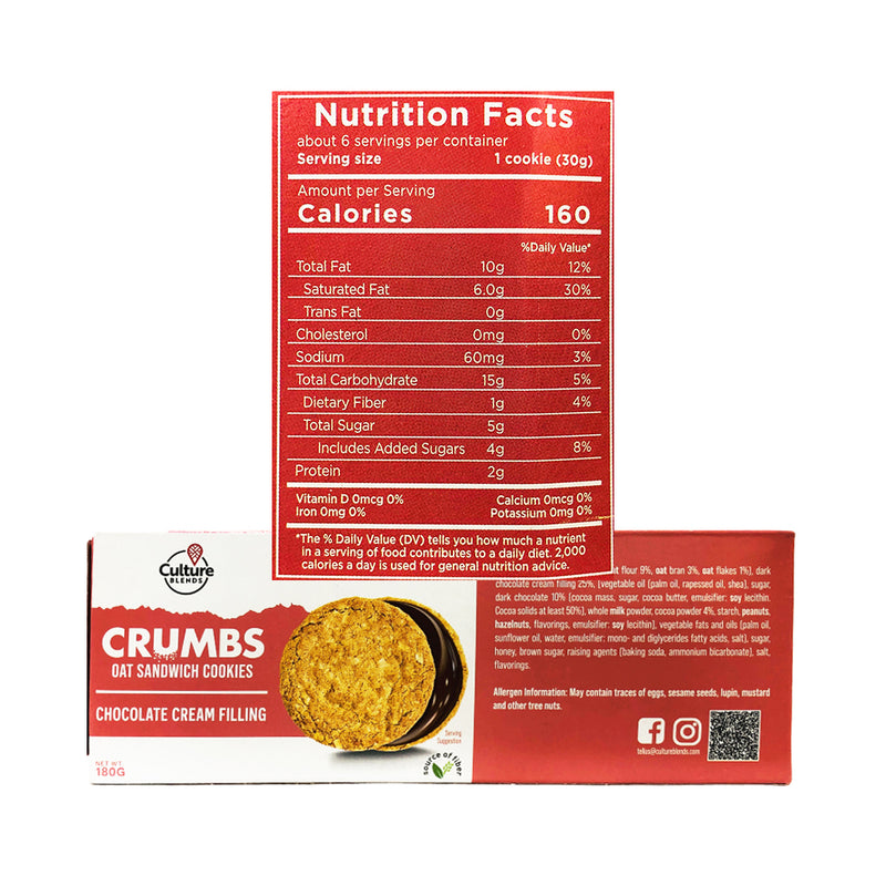 Culture Blends Crumbs Cream 180g