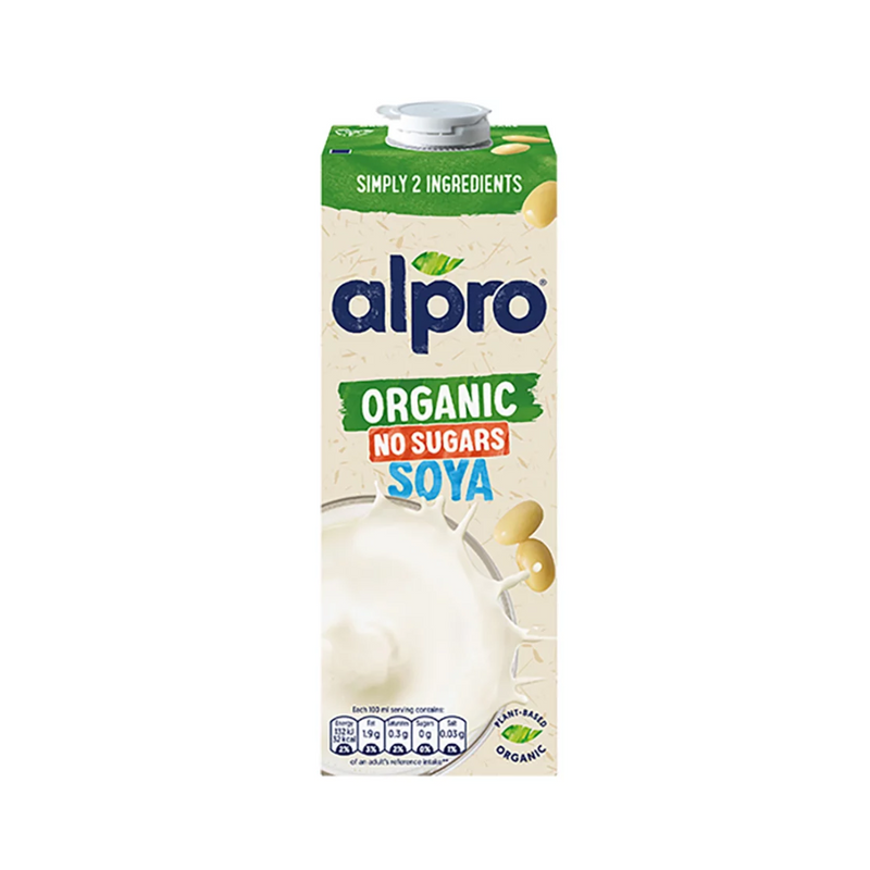 Alpro Organic Soya Milk Unsweetened 1L