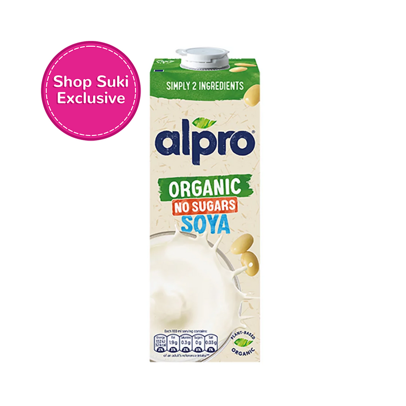 Alpro Organic Soya Milk Unsweetened 1L