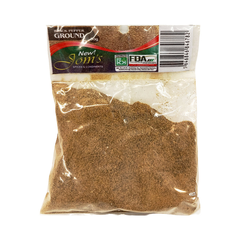 Jom's Ground Black Pepper 50g