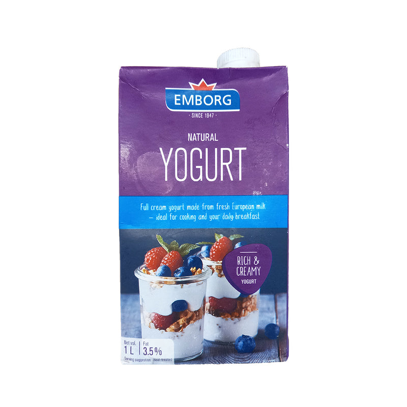 Emborg Natural Yogurt 1L