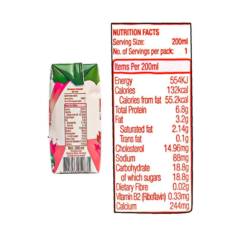 Arla Milk Goodness Strawberry 200ml