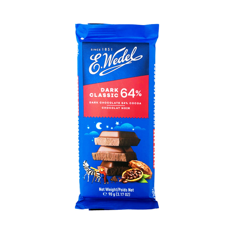 E. Wedel Chocolate Dark Classic 64% 90g