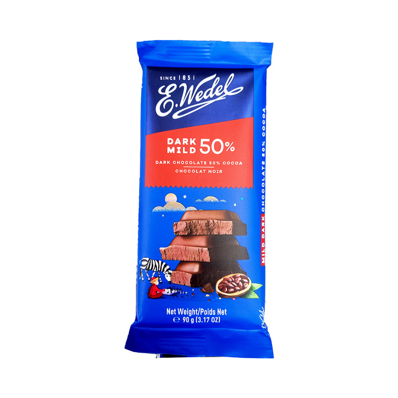 E. Wedel Mild Dark Chocolate 50% Cocoa 90g