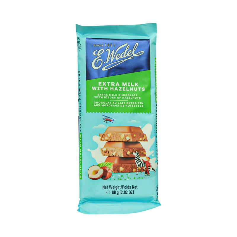 E. Wedel Extra Milk Chocolate With Hazelnuts 80g