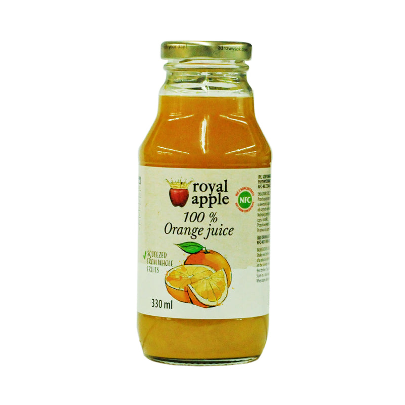 Royal Apple 100% Orange Juice Glass 330ml