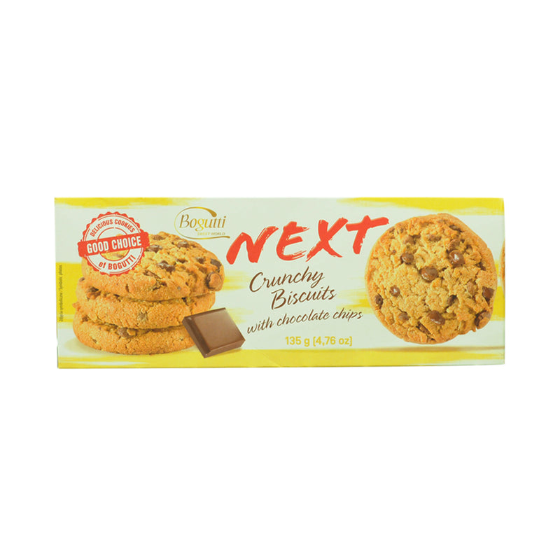 Bogutti Next Crunchy Biscuits With Chocolate Chips 135g