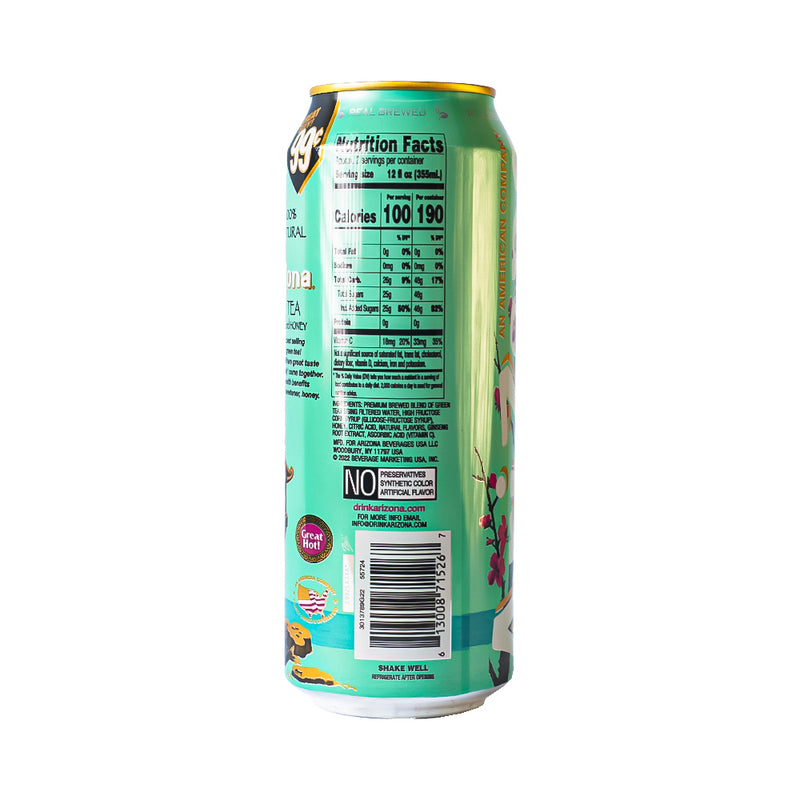 Arizona Green Tea with Ginseng and Honey 680ml