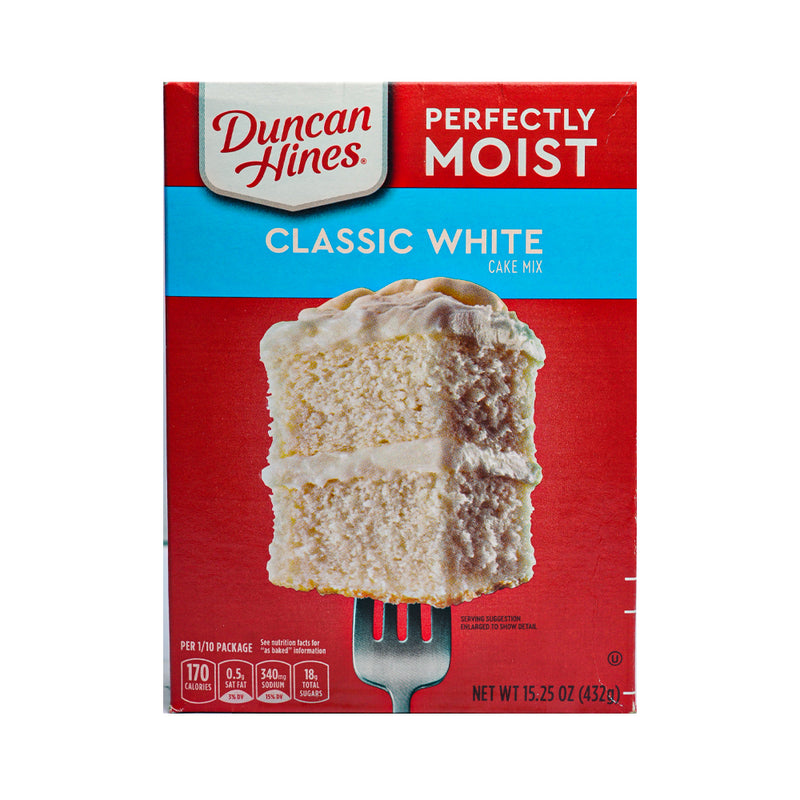 Duncan Hines Perfectly Moist White Cake Mix 432g