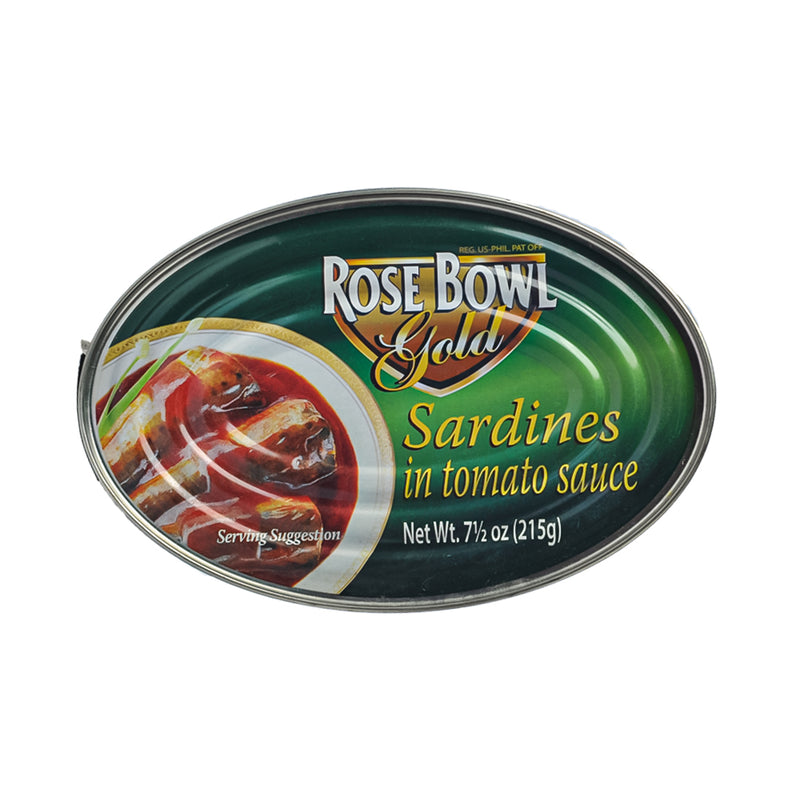 Rose Bowl Gold Sardines Oval In Tomato Sauce 215g