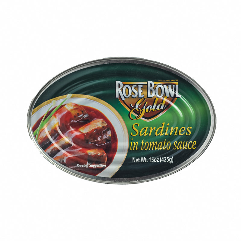 Rose Bowl Gold Sardines Oval In Tomato Sauce 425g