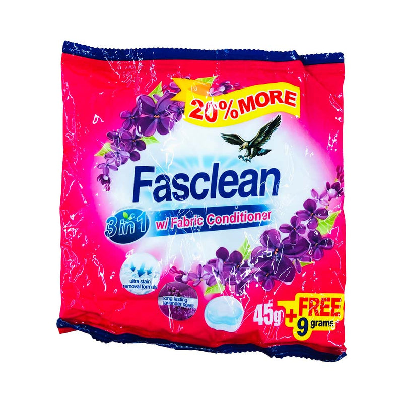 Fasclean Detergent Powder Ultra with Fabcon 45g