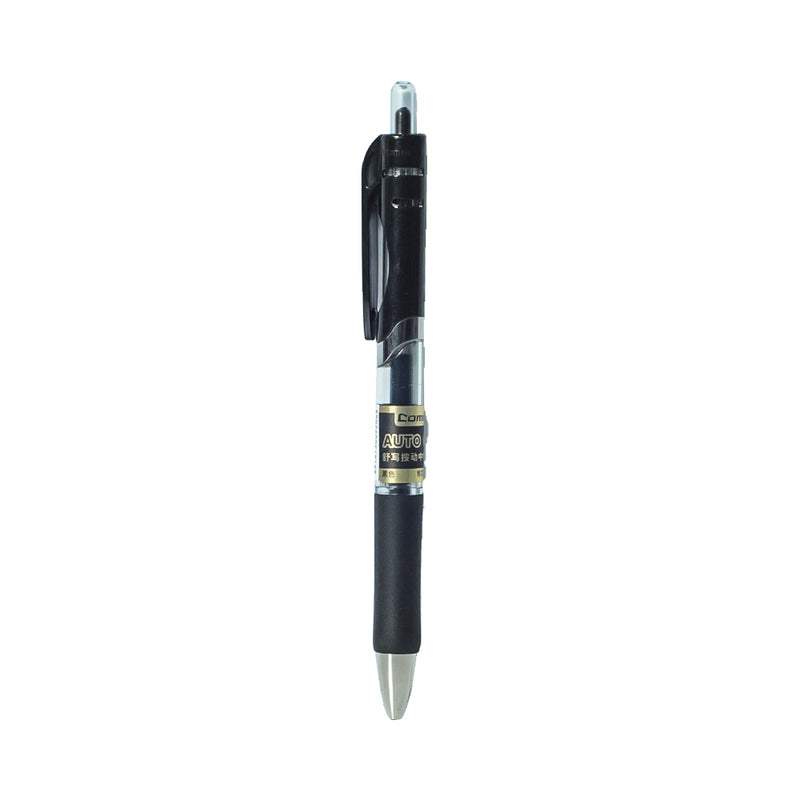 Comix Gel Pen Retractable Black