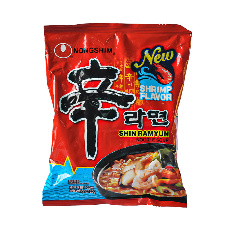 Nongshim Pouch Noodles Shin Ramyun Shrimp 120g
