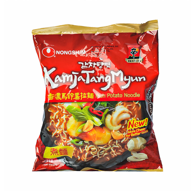 Nongshim KamjaTangMyun Potato Noodle Mild Spicy Pouch 120g