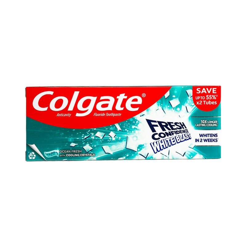 Colgate Fresh Confidence White Blast 150g x 2's