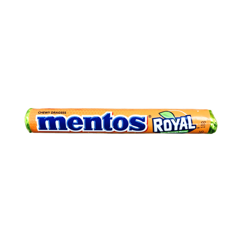 Mentos Candy Roll Royal Tru Orange Single 37.5g