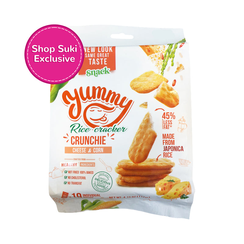Yummy Rice Cracker Crunchie Cheese And Corn 168g