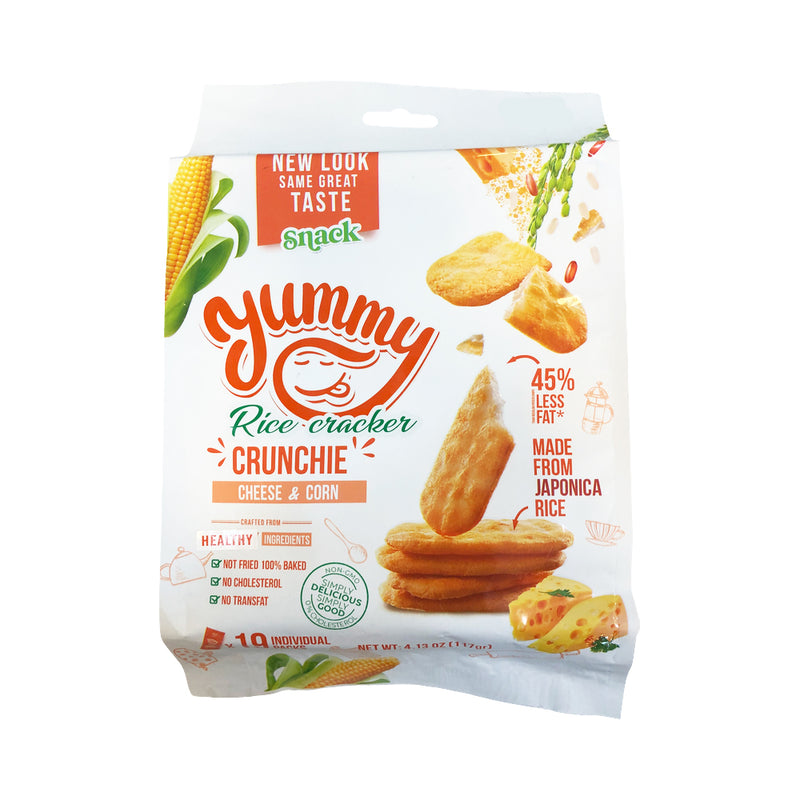 Yummy Rice Cracker Crunchie Cheese And Corn 168g