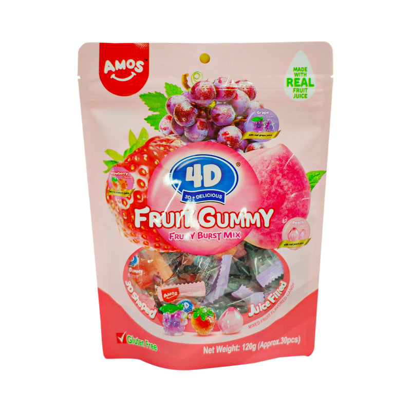 4D Gummy Fruit Gummy Burst Mix 120g