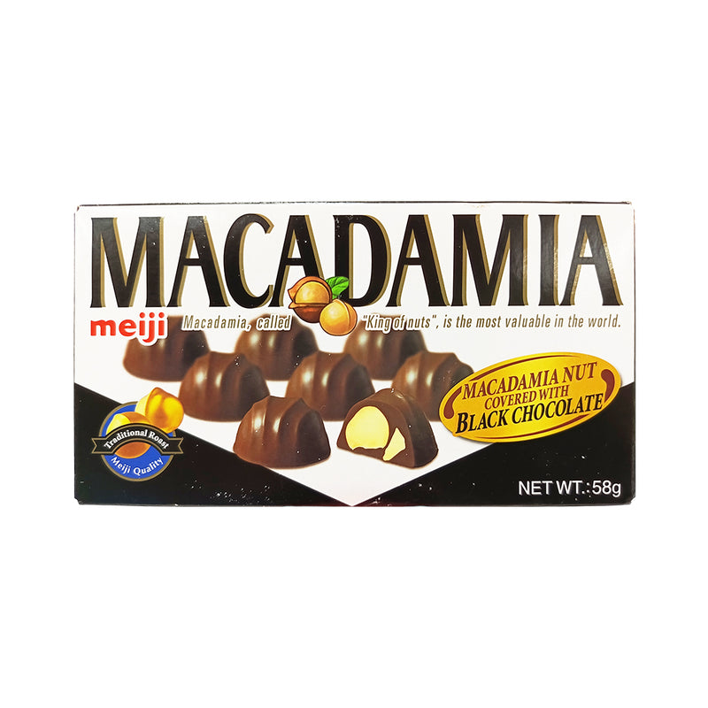 Meiji Macadamia Chocolate Black 58g