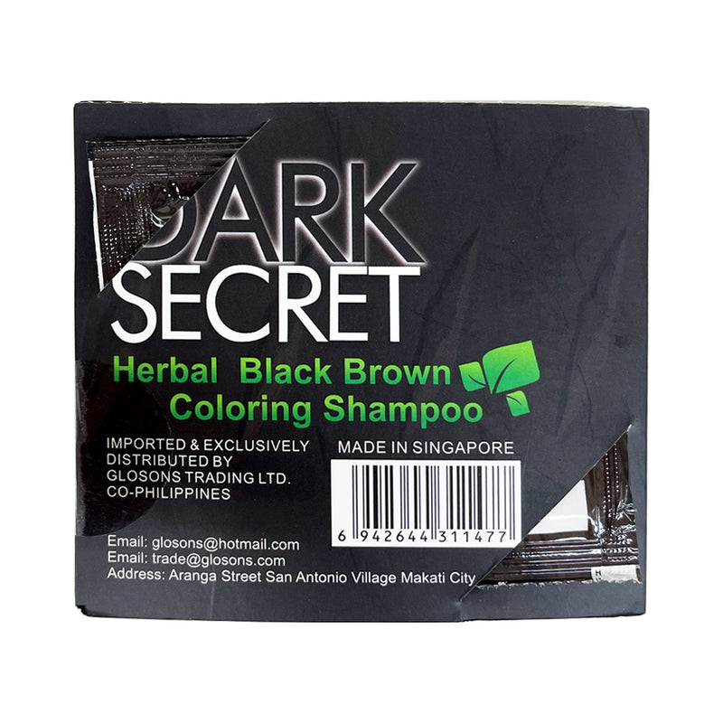 Dark Secret Herbal Coloring Shampoo Black Brown 15ml