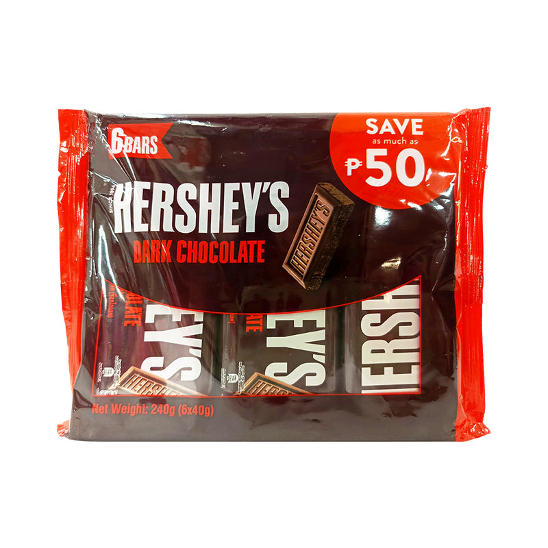 Hershey's Dark Chocolate 40g x 6's (240g)