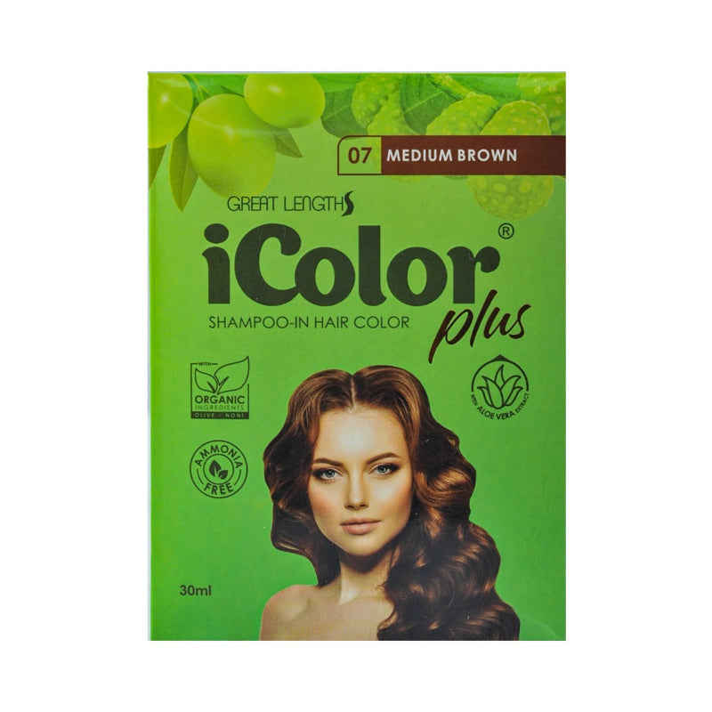 Icolor Shampoo In Hair Color Medium Brown 30ml