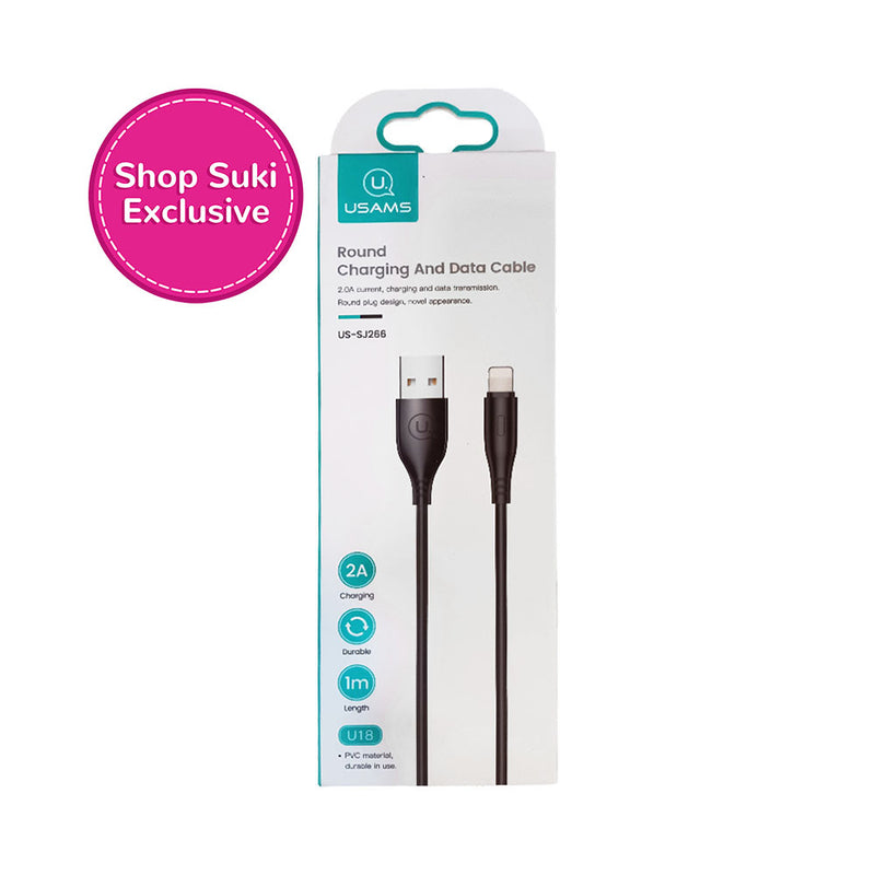 Usams Round Charging And Data Cable Lightning