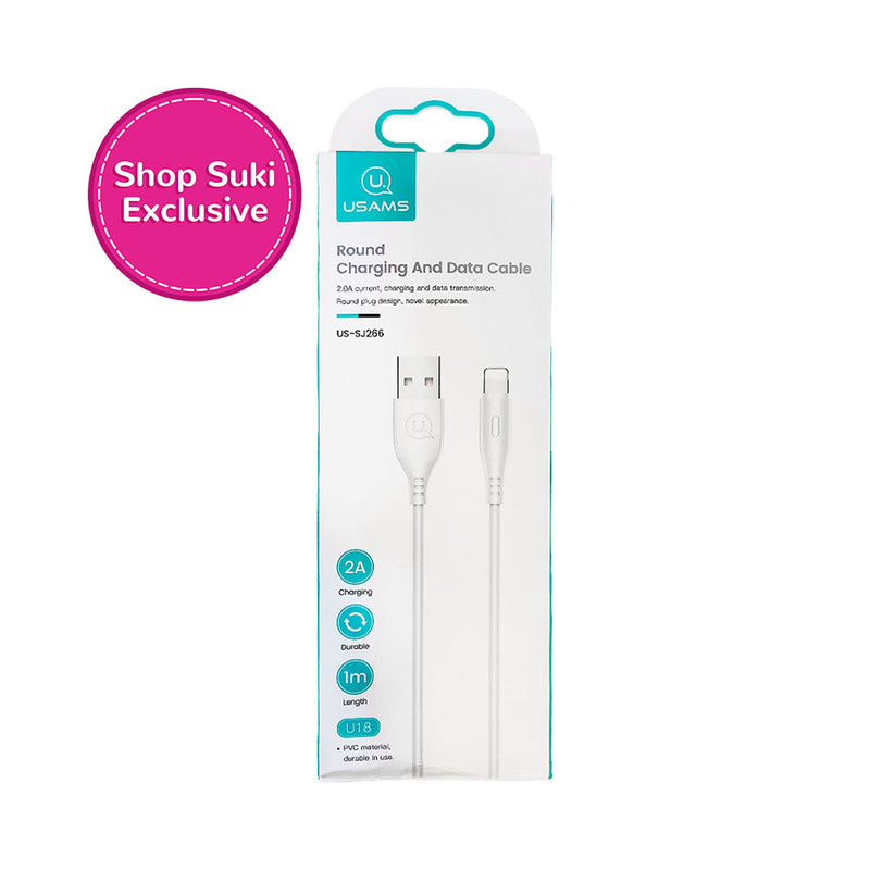 Usams Round Charging And Data Cable Lightning