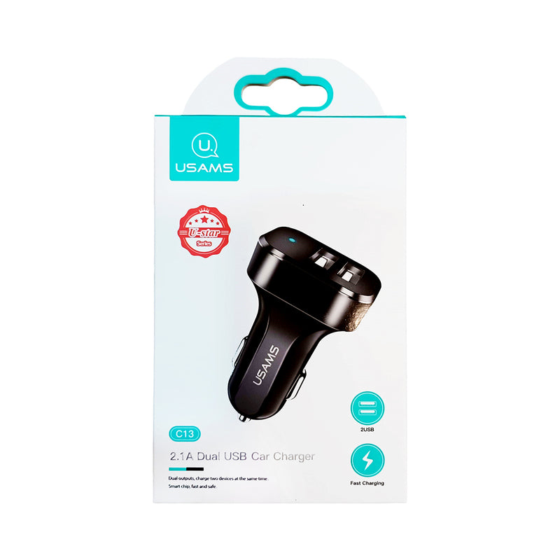Usams 2.1A Dual USB Car Charger