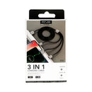 Mizoo D33 3in1 Charging Cable 1.2m