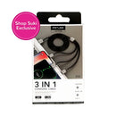 Mizoo D33 3in1 Charging Cable 1.2m
