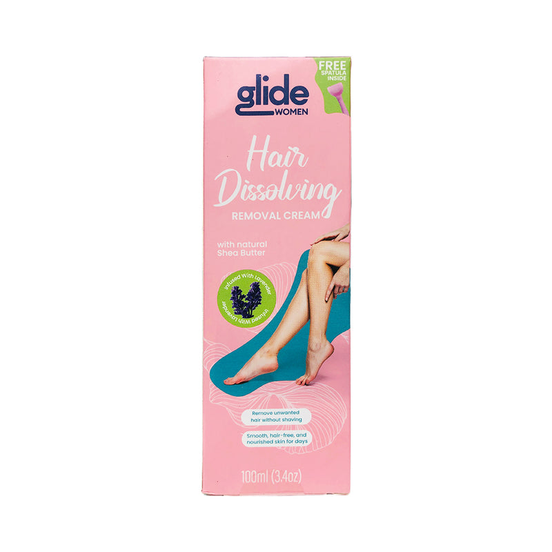 Glide Women Hair Dissolving Removal Cream Shea Butter
