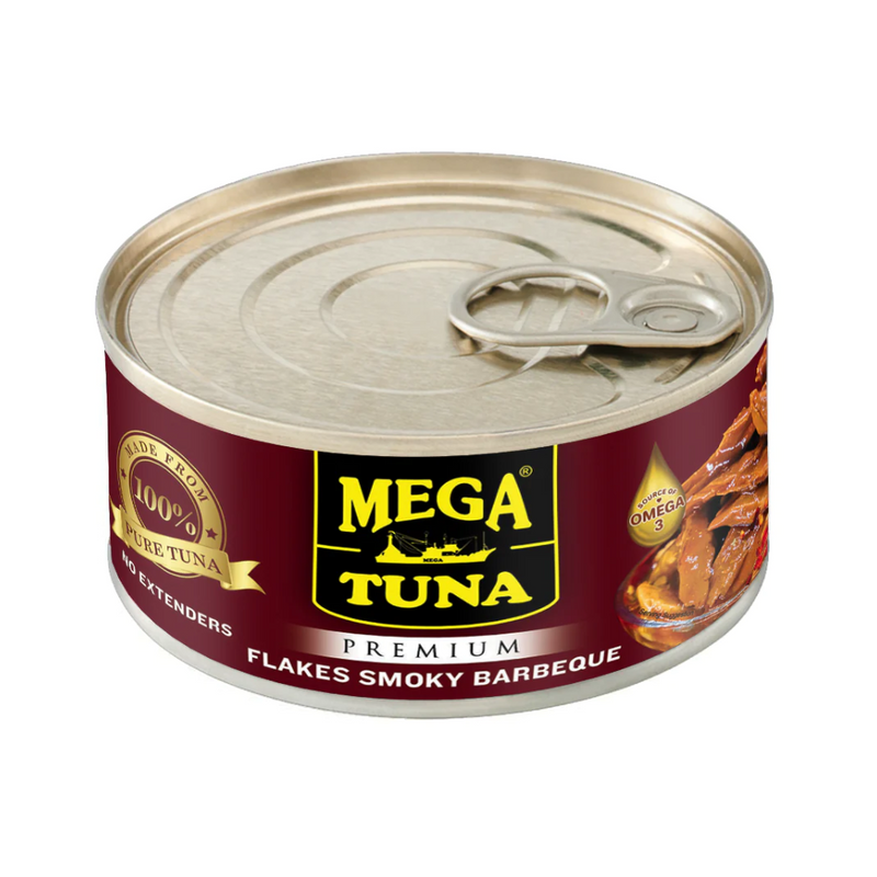 Mega Tuna Premium Flakes Smoky Barbeque 180g