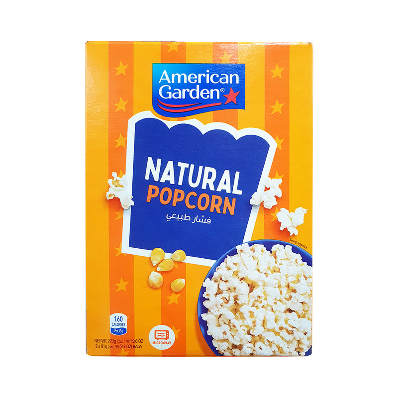 American Garden Popcorn Natural 273g (9.6oz)