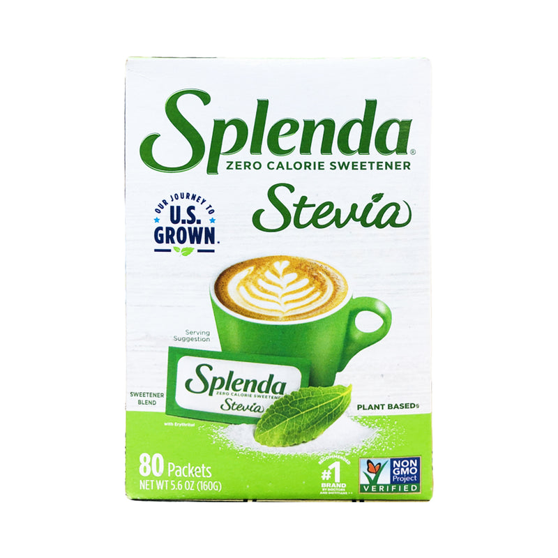 Splenda Stevia Natural Zero Calorie Sweetener 80's