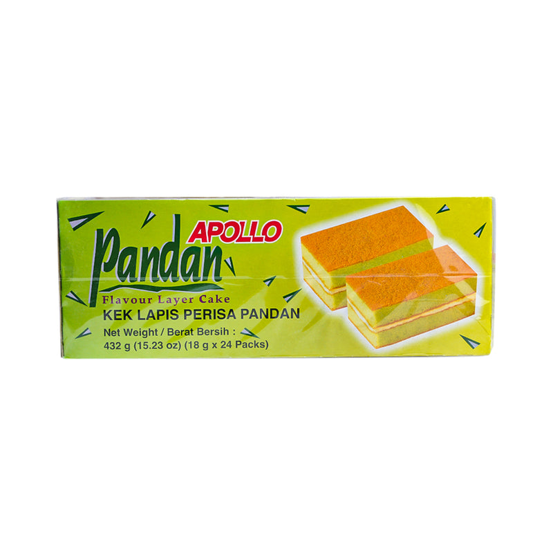 Apollo Pandan Layer Cake 18g x 24's