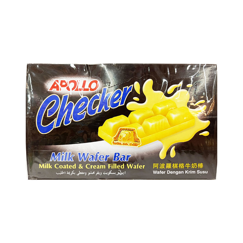 Apollo Checker Milk Wafer Bar 18g x 24's