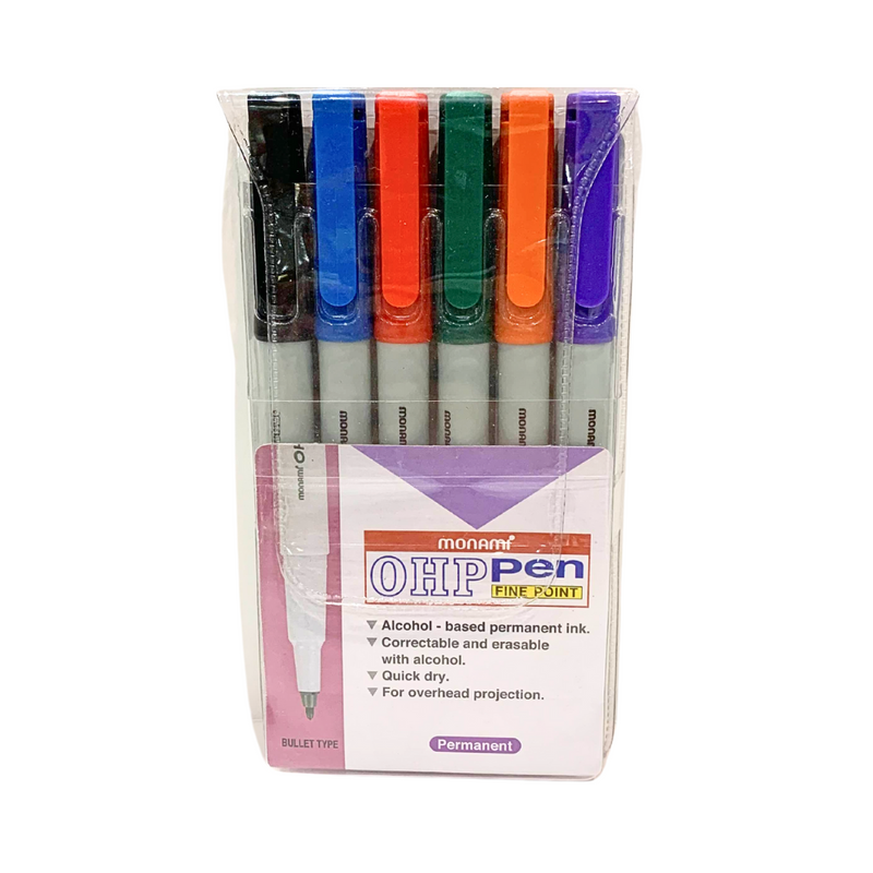 Monami Ohp Marker Set 6 In 1