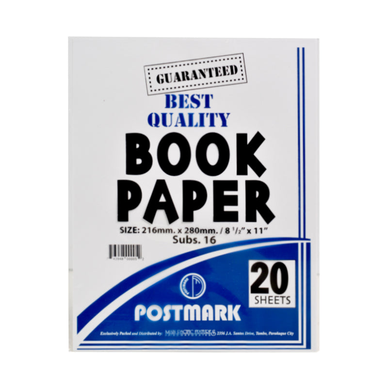 Postmark Book Paper 216mm x 280mm 20's