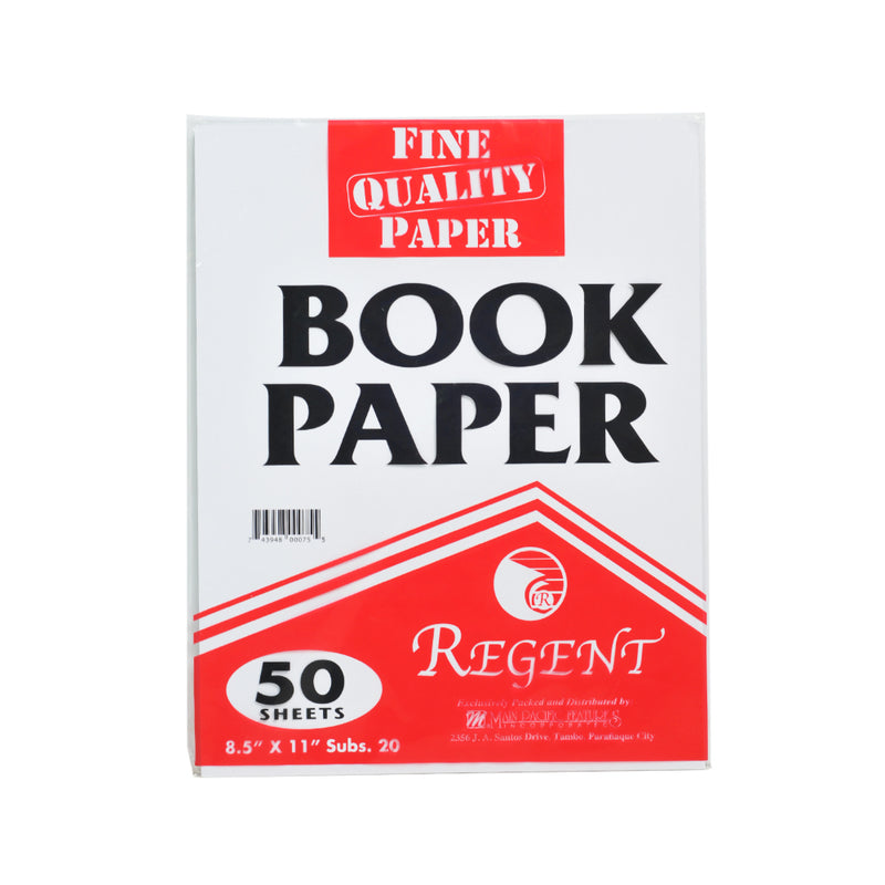 Fine Arts Regent Book Paper Substance 20 Short 50's