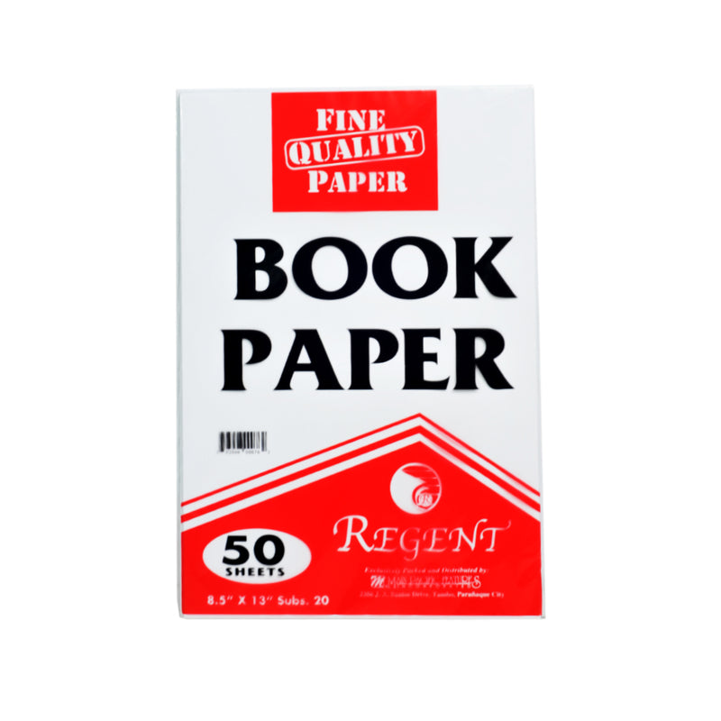 Fine Arts Regent Book Paper Substance 20 Long 50's