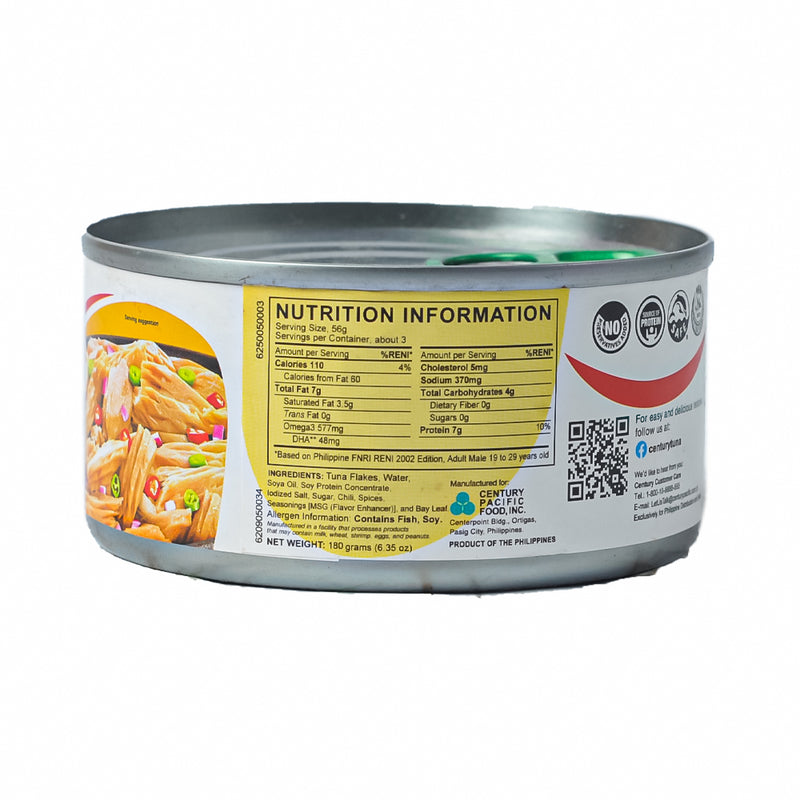 Century Tuna Flakes Hot And Spicy 180g