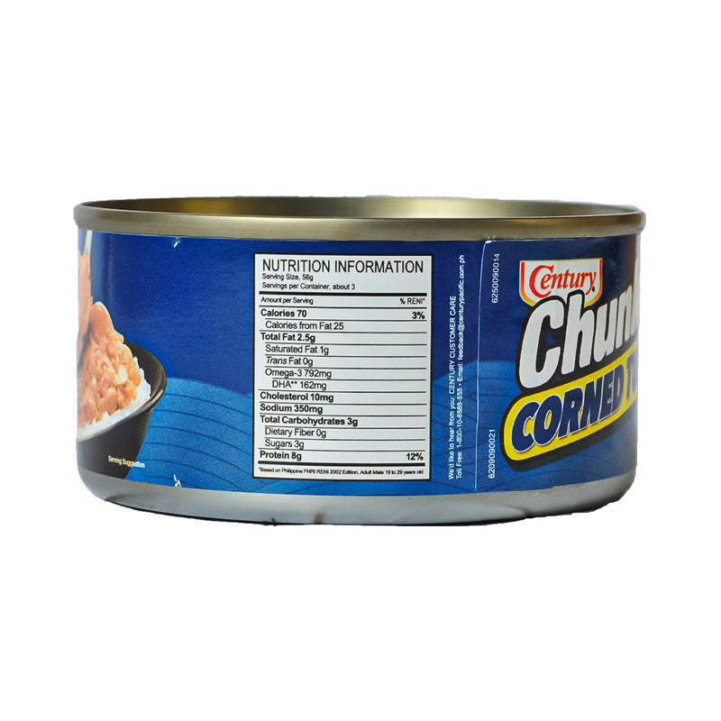 Century Chunky Corned Tuna Regular 180g