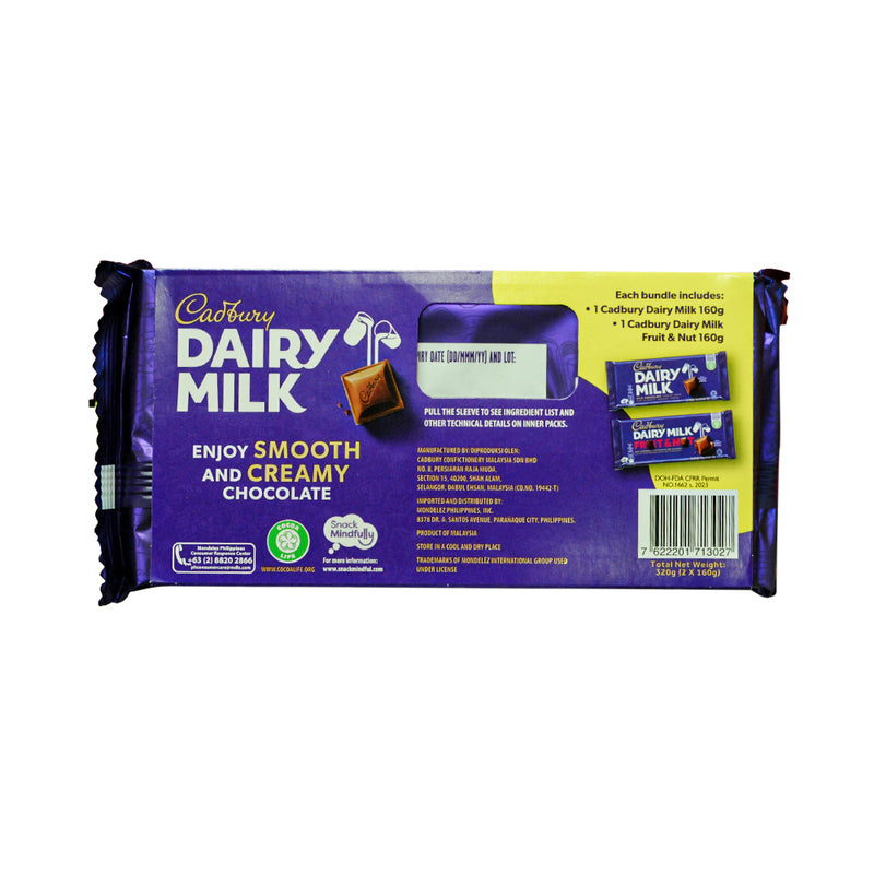 Cadbury Dairy Milk Bundle Pack 160g x 2's